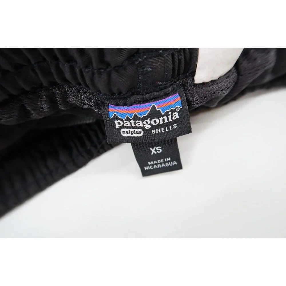 Patagonia Netplus Mens XS Baggies Swim‎ Shorts Black Solid Unlined Swim Trunks
